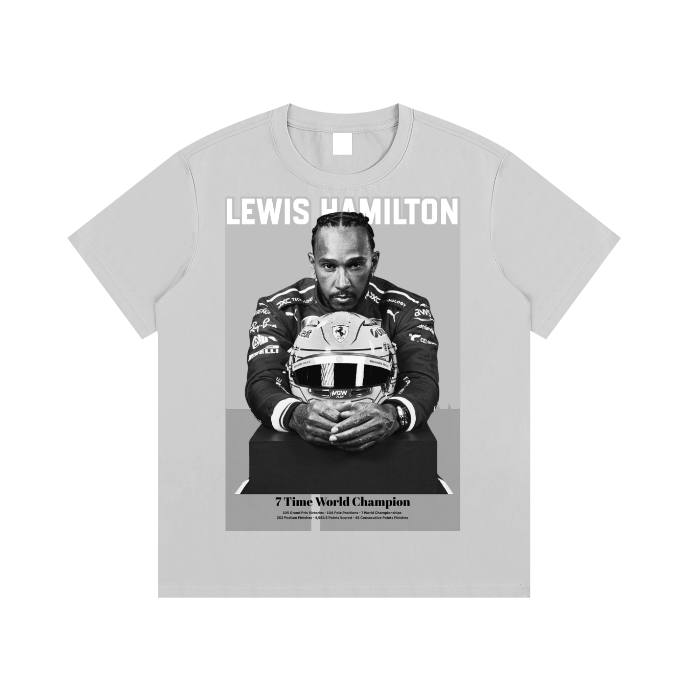 Lewis Hamilton T-Shirt,Hamilton Ferrari,Lewis Ferrari Shirt
